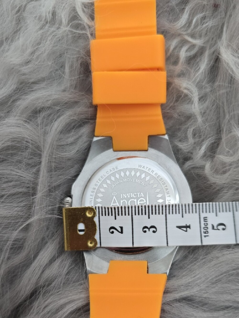 Invicta Ange 38 mm  Orange Siliconeand Silver Sport Watch - Picture 6 of 11